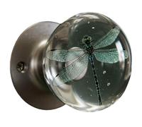 UIHECTA Unique Decorative Door Handle, Retro Round Resin Epoxy Flower Door Knob, Decorative Artisan Pull, Animal Crystal Door Handle, for Modern and Classic Homes, Bedroom Decor,11