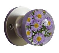 UIHECTA Unique Decorative Door Handle, Retro Round Resin Epoxy Flower Door Knob, Decorative Artisan Pull, Animal Crystal Door Handle, for Modern and Classic Homes, Bedroom Decor,03