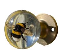 UIHECTA Unique Decorative Door Handle, Retro Round Resin Epoxy Flower Door Knob, Decorative Artisan Pull, Animal Crystal Door Handle, for Modern and Classic Homes, Bedroom Decor,10