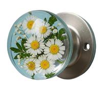 UIHECTA Unique Decorative Door Handle, Retro Round Resin Epoxy Flower Door Knob, Decorative Artisan Pull, Animal Crystal Door Handle, for Modern and Classic Homes, Bedroom Decor,06