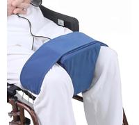 UIHECTA Wedge Knee Separator, Wheelchair Knee Position Pillow, Leg Support Cushion, Mesh Pockets, for Recovery from Hip Abduction Surgery,Blue