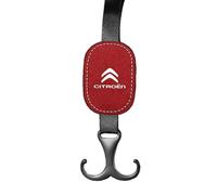 UIHFBNS Car Seat Hooks for Citroen C1/Citroen C2/Citroen C3/Citroen C4, Car Seat Hidden Hooks Car Handbag Hooks Multifunctional Hook,B Red