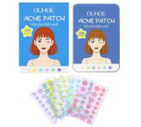 UIHRLM 168PCS Pimple Patches, 6 Color Cute Star Acne Patches with Storage Case, Zit Stickers for Face Spot Treatment, Invisible Spot Stickers to Reduces Redness Suitable for All Skin Types