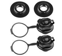 UIHRLM 24MM Air Valve Cap 2PCS, Quick Inflate & Deflate Spiral Air Plugs Replacement, Anti-leakage Inflatable Boat Air Valve One-Way Inflation for Kayak, Rubber Dinghy, Pool Boat, Airbeds