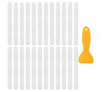 UIHRLM 24PCS Non Slip Bathtub Stickers, Clear Traceless Waterproof Bathtub Anti Slip with Scraper Tool, Safety No Slip Strips for Home Kitchen Shower Floor Bath Tub Stairs Ladders (Transparent)
