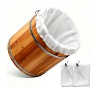 UIHRLM 2PCS Jelly Bag, 26 X 22 Inch Reusable Fine Mesh Jelly Bag with Drawstring and Lock, Large Washable Brew Bags Strainer Bags for Jam Making, Home Brewing Grains Fruit Nut Milk Yogurt Wine Beer