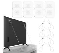 UIHRLM 4 Pack TV Straps Child Safety, Adjustable 41.34in Safety Anchors Anti Tip Straps for TV and Furniture, Baby Proofing Flat Screen TV Fix to Wall Cabinet Dresser Stand Desk Bookcase