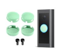 UIHRLM 4PCS Doorbell Button Replacement Compatible with Doorbell Pro, Video Doorbell Buttons & Video Doorbell Elite Buttons Replacement Set with Screws for Repair Cracked Split Button (Green)