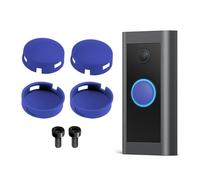 UIHRLM 4PCS Doorbell Button Replacement Compatible with Doorbell Pro, Video Doorbell Buttons & Video Doorbell Elite Buttons Replacement Set with Screws for Repair Cracked Split Button (Blue)