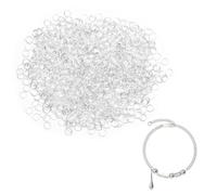 UIHRLM 600PCS Jump Rings, 5mm Silver Open Jump Rings, Small Metal O-Ring Connectors Jewellery Making Findings for Connecting Necklace Bracelet Pendant Clasps Keychain DIY Craft Use (Approximately 600)