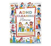 UIHRLM ADHD Cleaning Planner, Bundle Household cleaning planner & Checklist Management, Family Schedule Book Daily Organizing Task Management for Home Daily, Weekly, Monthly Organizer