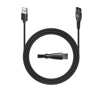 uijino 5V Charger Compatible with AREYZIN Body Hair Trimmer, Women's Bikini Trimmer, Men's Electric Shaver, 3.9ft Power Cord, 2 Cleaning Brushes