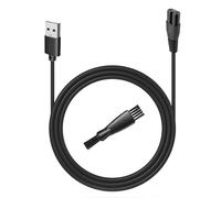 uijino USB Charging Cable Compatible with Ufree Beard Trimmer, 5V Charger for Ufree Electric Hair Trimmer U-1176 Hair Cutting Kits Body Shaver Hair Clippers Razor, 2 Cleaning Brush, 3.3ft Power Cord