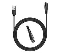 uijino USB Charging Cable Compatible with Wyklaus Head Shaver 7D, 5V Charger for Wyklaus Upgrade Head Shavers Electric Razor for Bald Men, 2 Cleaning Brush, 3.3ft Power Cord