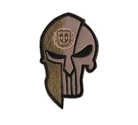 Uijokdef 1 PCS Skull and Portugal Flag Patches Iron On or Sew On Embroidered Tactical Military National Portugal Patch (Portugal 1)