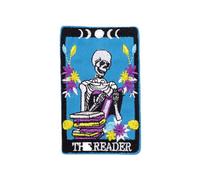 Uijokdef 1 PCS Tarot Card Iron On or Sew On Embroidered Applique Repair Patch Decorative Emblem DIY Craft Accessories Collection (The Reader)