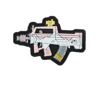 Uijokdef Uijokdef 1 PCS Tactical PVC Rifle Design Morale Patch, Hook Fastener, Military Style (Guns 13)