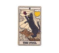 Uijokdef Uijokdef 1 PCS Tarot Card Iron On or Sew On Embroidered Applique Repair Patch Decorative Emblem DIY Craft Accessories Collection (The Fool)