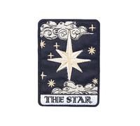 Uijokdef Uijokdef 1 PCS Tarot Card Iron On or Sew On Embroidered Applique Repair Patch Decorative Emblem DIY Craft Accessories Collection (The Star)