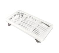 UIJXKCWZN Computer Tower Stand Mobile PC Tower Stand, Rolling CPU Stand for Under Desk, Floor CPU Holder Stand Cart with Lockable Wheels, for Home, Office Under Desk pc Mount(White,400mm*600mm)