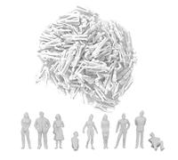 Uikdjgu 1:50 White Figures Architectural Model Human Scale HO Model Plastic Peoples,10 Pieces