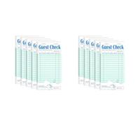 Uikdjgu 10 Pack Guest Check Books, Server Note Pads for Restaurant, Green Waiter Checkbook, Restaurant Order Pad 50 Sheets/Pack