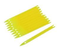 Uikdjgu 10 Pcs Yellow Plastic Fishing Net Repair Needle Shuttles Bobbin 2#