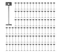 Uikdjgu 1000Pcs Tile Leveling System for Tile Laying Reusable Steel Needles Flooring Replaceable Pin Tiling Construction Tools