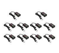 Uikdjgu 10X 2S 7.4V 2-in-1 Charger with XH-3P Connector Plug for AX24 SCX24 UTB18 SCX24 RC Cars & Trucks,7.4V 2S