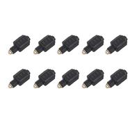 Uikdjgu 10X Mini Optical Audio Adapter 3.5MM Female Jack to Digital Toslink Male Plug for Amplifier