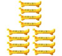 Uikdjgu 12Pcs String Level Hanging Line for Leveling Surveying, Building Trades, Bricklaying, Etc. (Yellow)