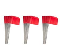 Uikdjgu 150Pack Marking Flags, Red Yard Flags 15x4x5Inch, Marker Flags, Lawn Flags Markers, Irrigation Flags, Landscape Flags