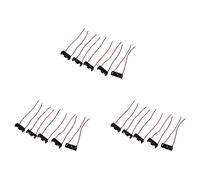 Uikdjgu 15Pcs 4.3 inch Wire Leads Black Battery Storage Slot Holder 1 x 12V 23A/27A