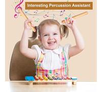 Uikdjgu 160 Pcs 8 Inch Kids Rhythm Sticks Music Lummi Sticks Classical Wood Claves Musical Percussion Instrument Musical Sticks