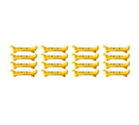Uikdjgu 16Pcs String Level Hanging Line for Leveling Surveying, Building Trades, Bricklaying, Etc. (Yellow)