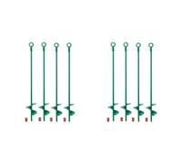 Uikdjgu 18in Ground Anchors Kit,Helix Earth Ground Anchor,Heavy Duty Shed Anchor Hook for Camping Tent,Canopies,Swing Sets,8Pcs