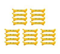 Uikdjgu 20Pcs String Level Hanging Line for Leveling Surveying, Building Trades, Bricklaying, Etc. (Yellow)
