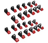 Uikdjgu 24 Pcs Tire Wheel Rim Hub Hanging Metal Hook Metal Holder Shop Display Stand Rack Wall Mounted Racing Hook
