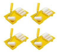 Uikdjgu 24Pcs Mini Foam Paint Roller Painting Decorating Kit 2 Inch Small for Wall Painting Repair Brush