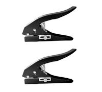 Uikdjgu 2pcs 12mm Circle Hole Punch Paper Punch Hand-Held Round Single Hole Punch for ID Cards PVC Cards Badge Photos