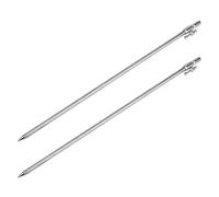 Uikdjgu 2pcs 50-100CM Extending Stainless Steel Fishing Bankstick Adjustable Carp Fishing Bank Stick Fishing Rod Rest