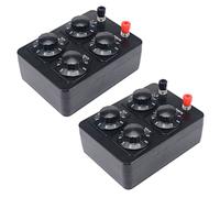 Uikdjgu 2X 0-9999 Ohm Simple Resistance Box Variable Decade Resistor Teaching Instrument