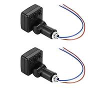 Uikdjgu 2X 220V Mini Human Body Infrared Sensor Infrared Body Sensor Switch LED Flood Light PIR Motion Sensor Adjustable Black