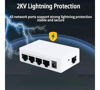 Uikdjgu 2X 4 Port POE Extender 100Mbps 1 in 4 Out 250 Meters Network Switch Repeater IEEE802.3af/At for PoE Switch NVR IP Camera