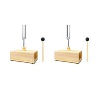 Uikdjgu 2X 432 Hz Tuning Fork with Resonance Box,for Sound Healing,Tuning Fork Resonance Teaching, Hearing Tests, Meditation