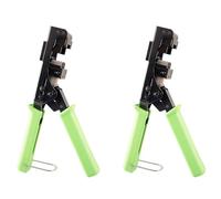 Uikdjgu 2X 90 Degree Key Stone Jack Punch Down Tool Specific Modular Fit CAT5/5e and CAT6/6A Adapter Fast Termination Crimper