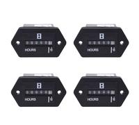 Uikdjgu 2X AC100-250V Generator Sealed Hour Meter Counter for Generator Boats Automobiles ATV UTV Go Carts