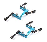 Uikdjgu 2X Aluminum Alloy Ball Bearing Crank Steering Set for TT02 TT-02 TT-02D 1/10 RC Car Upgrade Parts Accessories