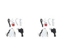Uikdjgu 2X Bike Light Bicycle Motorized Bike Friction Dynamo Generator Head Tail Light 6V 3W Bike Acessories