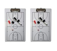 Uikdjgu 2X Board Dry Erase Coaching Board Double Sided Design Strategy Board Whiteboard for Basketball